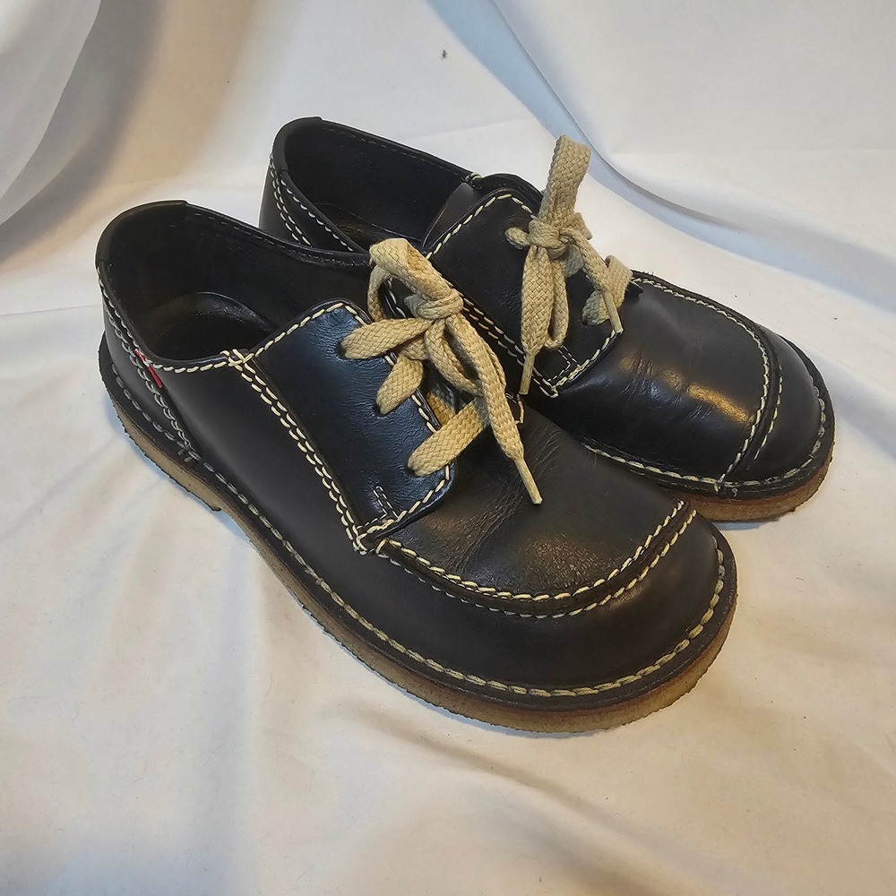 Duckfeet Fyn Black Leather Lace Up Crepe Sole Shoes EU 40 Mens 7.5 Womens 9.5